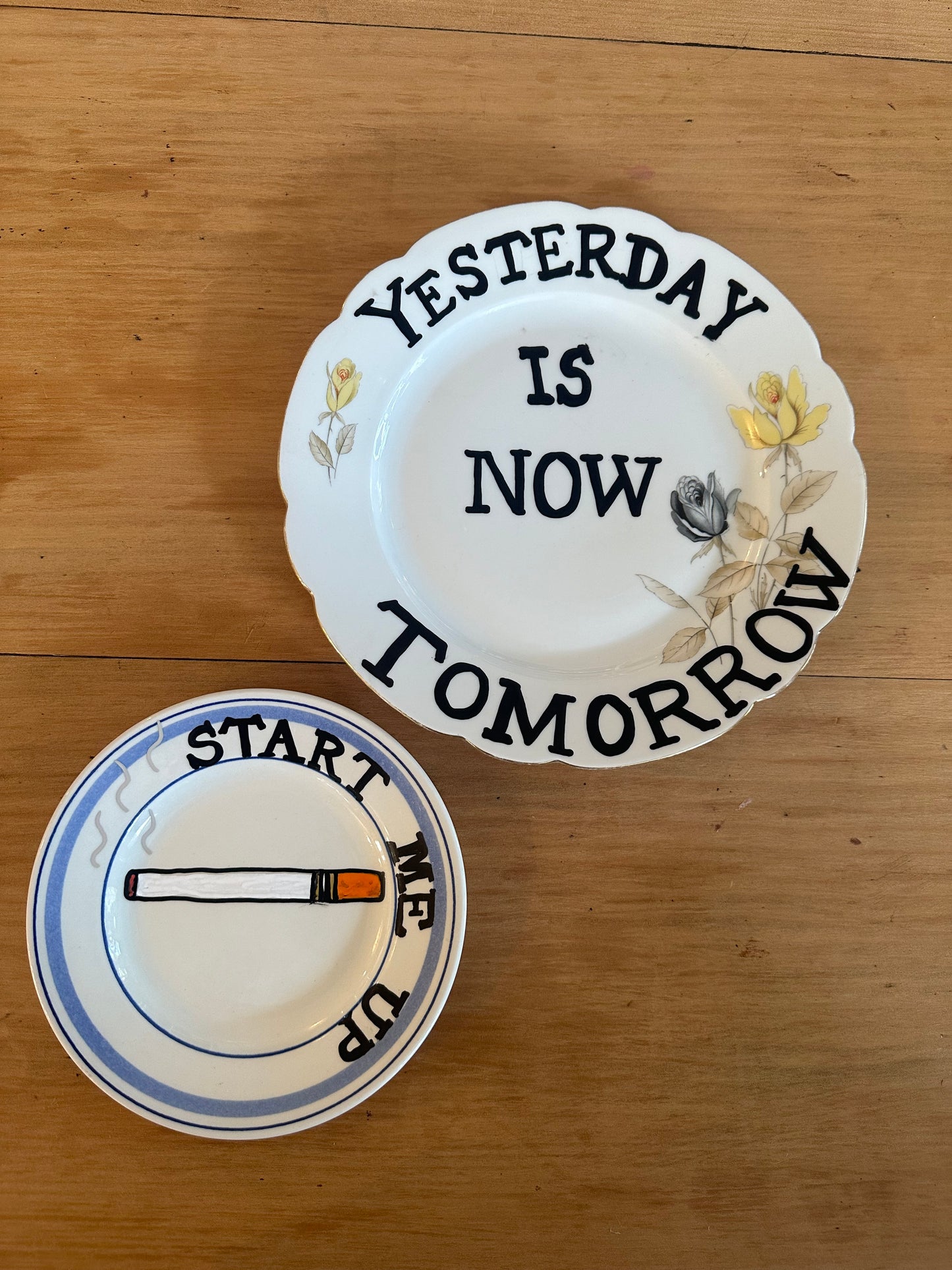 Yesterday is Now Tomorrow Plate