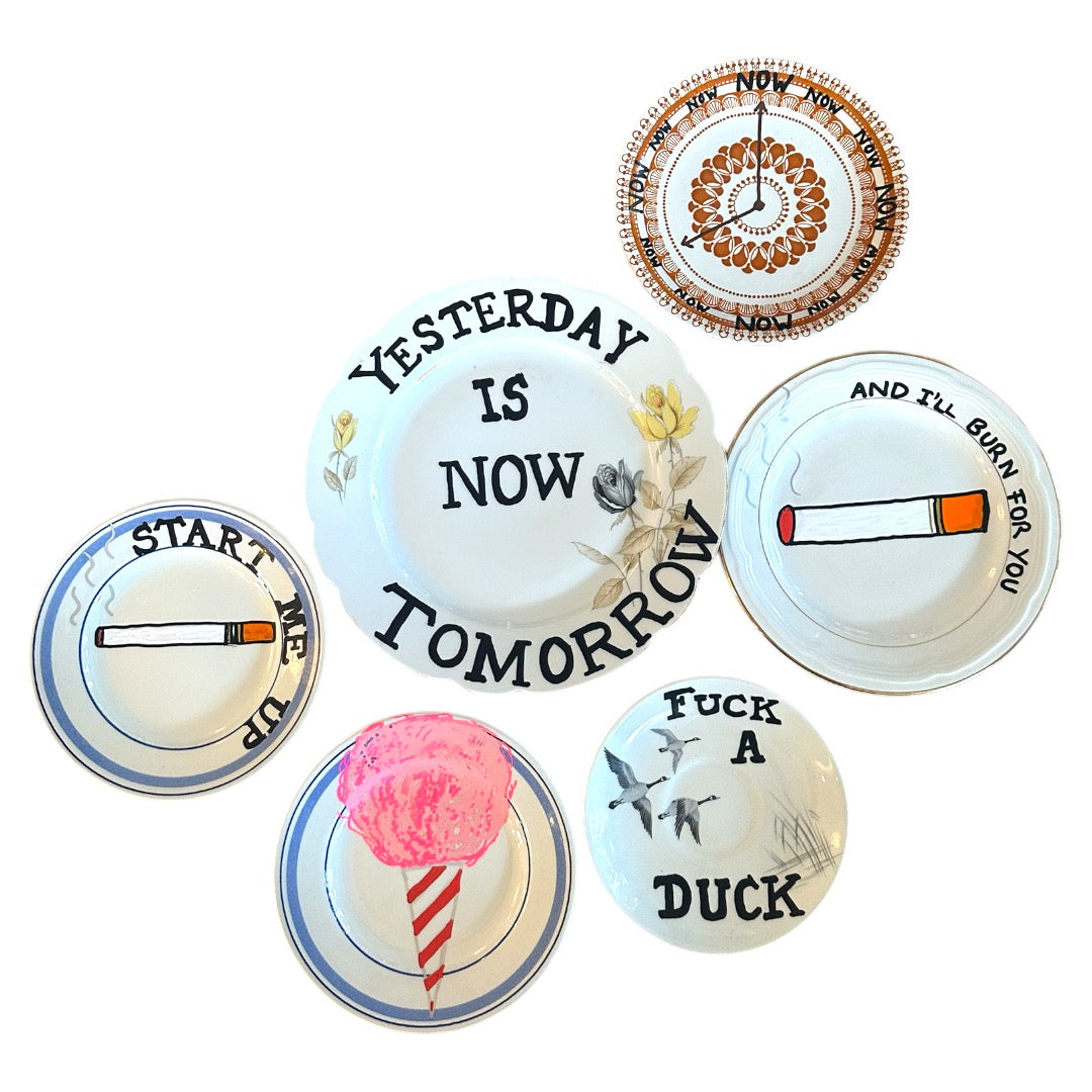 Yesterday is Now Tomorrow Plate