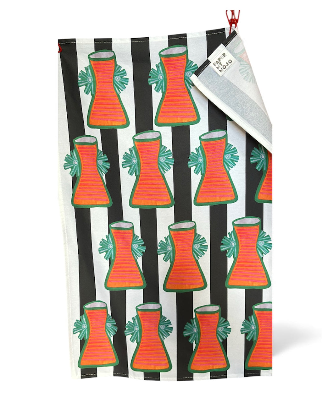 Black and White Tea Towel